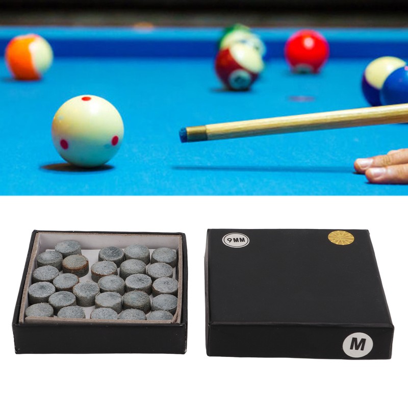 50Pcs Billiard Pool Cue Tips Pool Stick Tips Replacement with