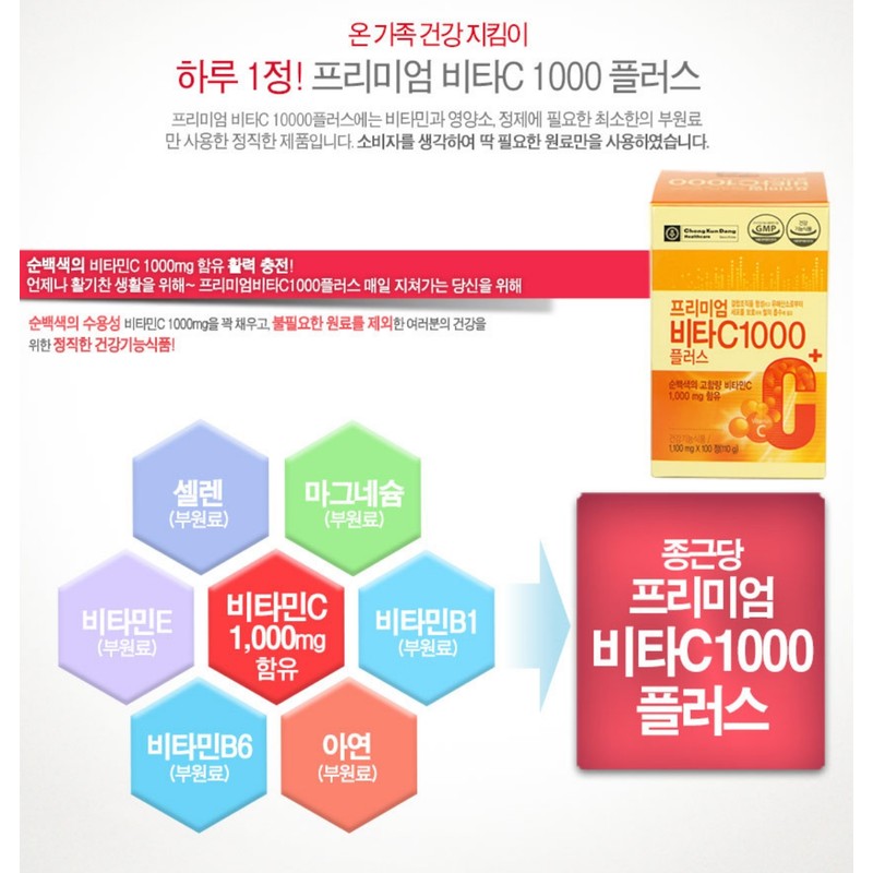 Chong Kun Dang Vitamin C 1000 Vitamin C 1000mg approximately