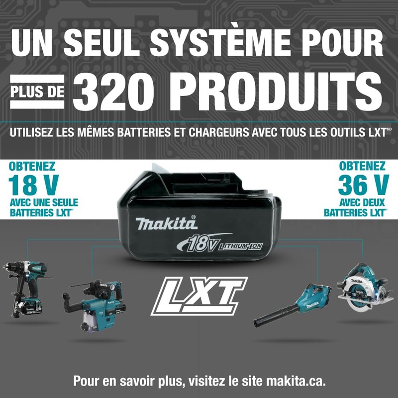 Makita DUB185Z Cordless Handheld Leaf Blower Powered by 18V LXT