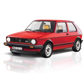 Italeri 3622S 3622S-1:24 VW Golf GTI Rabbit, Model Making, kit, Standing Model Making, Crafts, Hobbies, Gluing, Plastic kit, Detailed, unpainted Medium