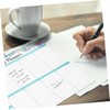 TEHAUX Blank Weekly Planner Sheets Planning Pad Desk Planner to-do
