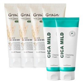 Grain Facial Cleansing Foam 150ml x 4 + Cica Mild Cleansing Foam 150ml x 2 / Moisture Cleansing / 곡물 페이셜 클렌징폼 150mlx4개+시카마일드 클렌징폼 150mlx2개수분클렌징