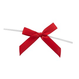 Fun Express Red Twist Tie Satin Bows
