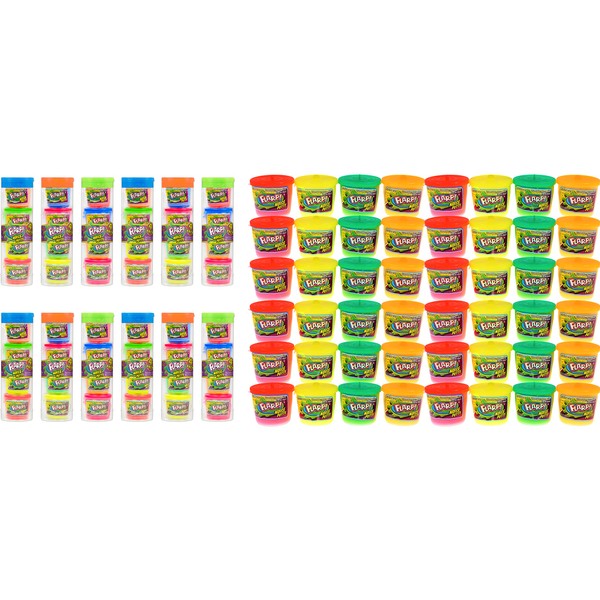JA-RU Mini Noise Putty w/Plastic Containers (12 Pack, 48 Putty Toys) Slime Party Favors Silly Noise Putty for Kids, Boys & Girls. Stress Relief Sensory Fidget Toys. Bulk Goodie Bag Stuffers. 336-12p