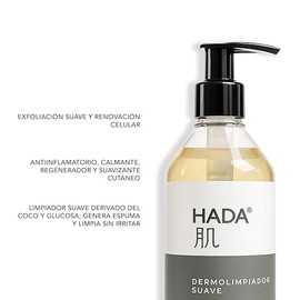 HADA Skincare - Dermolimpiador, Limpiador Facial con Ácido Glicólico | Control de Sebo y Limpieza Profunda | Dermolimpiador Suave para Piel Grasa – Fi
