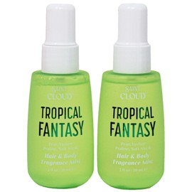 Saint Cloud Tropical Fantasy Hair & Body Fragrance Mist 2oz Travel Mini 2 pc Set