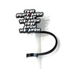 6 Pack Straw Toppers, Silicone 8mm Straw Tip Covers for