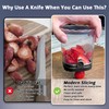 Strawberry Slicer Cup with Push Plate, Fruit Cutter Kitchen Gadget