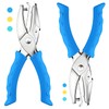 2 Pcs Hole Punch, 1/4" and 1/8" Hole Puncher with