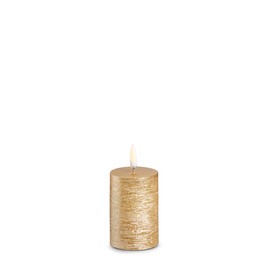 RAZ Imports 2024 Holiday Candles 2" X 3" Uyuni Rustic Gold Votive Candle