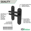 EAI Internal Door Handle | Matt Black | Olbia Lever