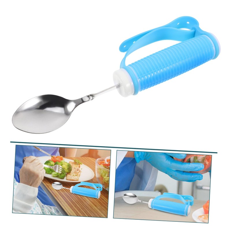 Ciieeo Adaptive Anti-Shaking Spoon with Weighted Handle for Elderly and