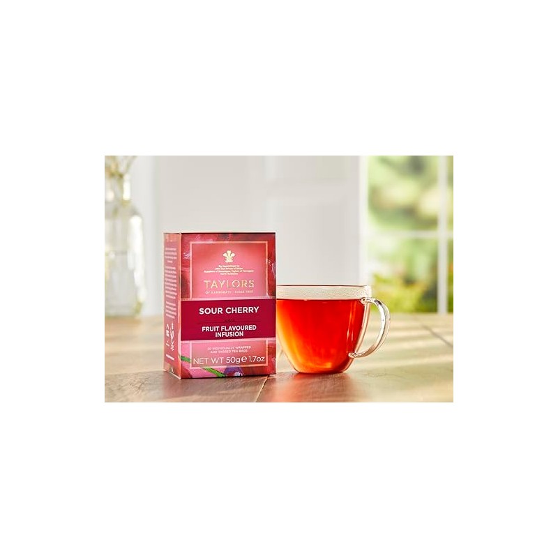 Taylors of Harrogate Sour Cherry Infusion, 20 Teabags (Pack of