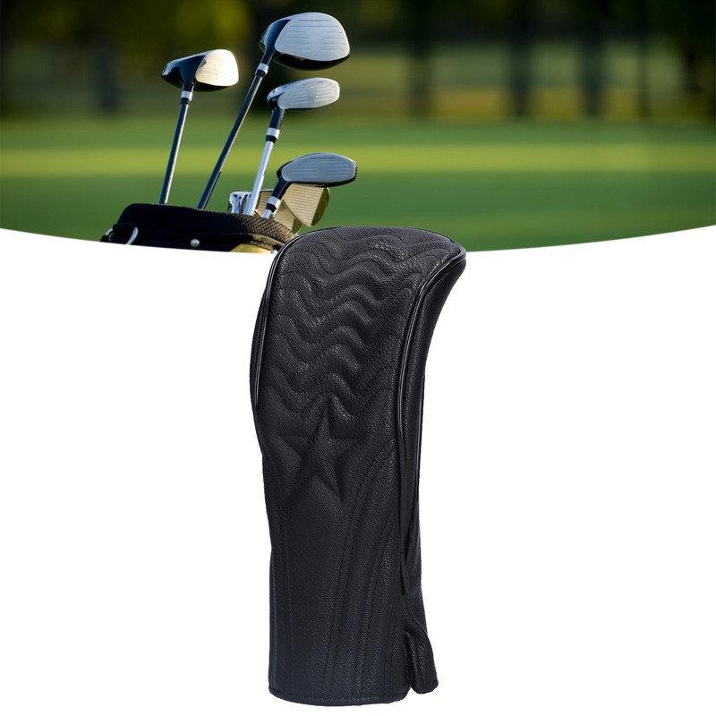 Golf Club Head Cover Waterproof PU Leather Golf Wood Head