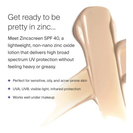 ¡supergoop! Zincscreen - 1.7 Fl Oz - Spf 40 Pa+++ Loción Fac