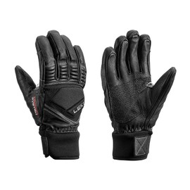 LEKI Copper S Insulated Water-Resistant Gloves for Skiing, Snowboarding, & Cold Weather - Black - Large