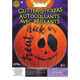 Trick or Treat Pumpkin Glitter Sticker Kit - ST