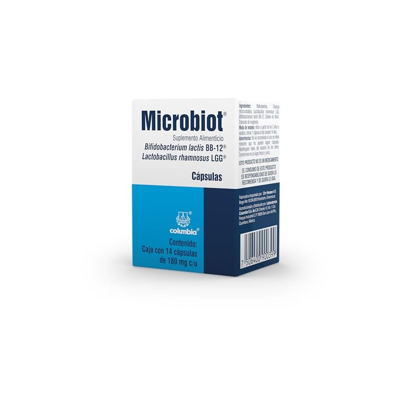 2 billones de probióticos Lactobacillus rhamnosus LGG y Bifidobacterium lactis