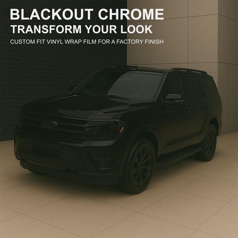 BOGAR TECH DESIGNS Rear Chrome Delete Overlay Compatible with Ford