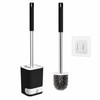 Wall-Mounted Toilet Brush with Drainable Base – Long Handle Bathroom