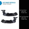 TRQ Front Inner Fender Liner Set Compatible with 2001-2004 Ford