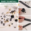 sourcing map 25 Pcs Round Studs Rivets, 10mm Metal Spikes