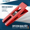 DIYexpert Sturm Clothes Pegs, Made in Germany, Red, Sturdy Clips
