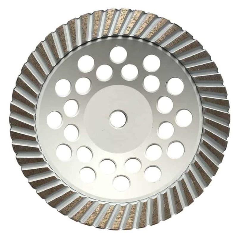7" Grinding Wheels for Concrete, Granite, and Marble, #80/100 Grit,