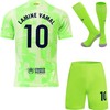 DMDMK Yamal #10 Green Third Jersey Shorts and Socks Children