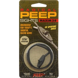 Radical Archery Designs RAD Maxim 38 Self Align Peep 3/16, Black