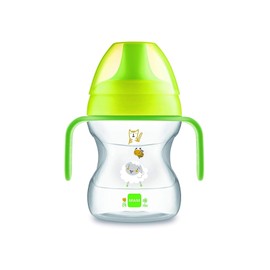 MAM Learn To Drink Cup with Removable Handles and Spout 6 Months + 190ml Neutral