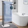 Livabber Standing Towel Rack, 304 Stainless Steel 2-Tier Towel Holder