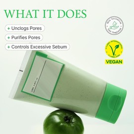 Fully Green Tomato Clay Mask, Green Tomato Clay Mask Cleanser, Green Tomato Pack Cleanser Clay Mask, Koreanische Green Tomato Clay Mask, Face Mask Korean, Blackhead Remover Mask