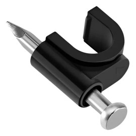 50 Grapas Para Cable Coaxial Rg6 Negras Gra-960n                                                                                                      