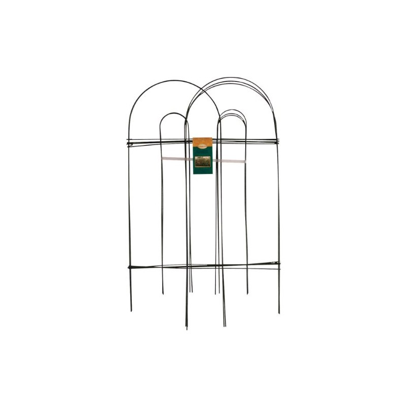 Panacea 89301 Arch Folding Border Fence, Green