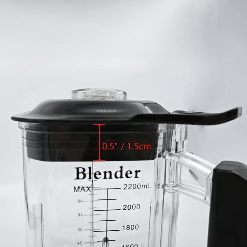 CRANDDI Replacement Lid with Filler Cap for Blender K90 and