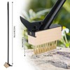 Mitclear Weed Moss Remover Brush with Long Handle(57IN), Crack Weeder