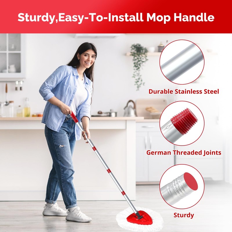 Spin Mop Replacement Head Compatible with O Cedar EasyWring 1