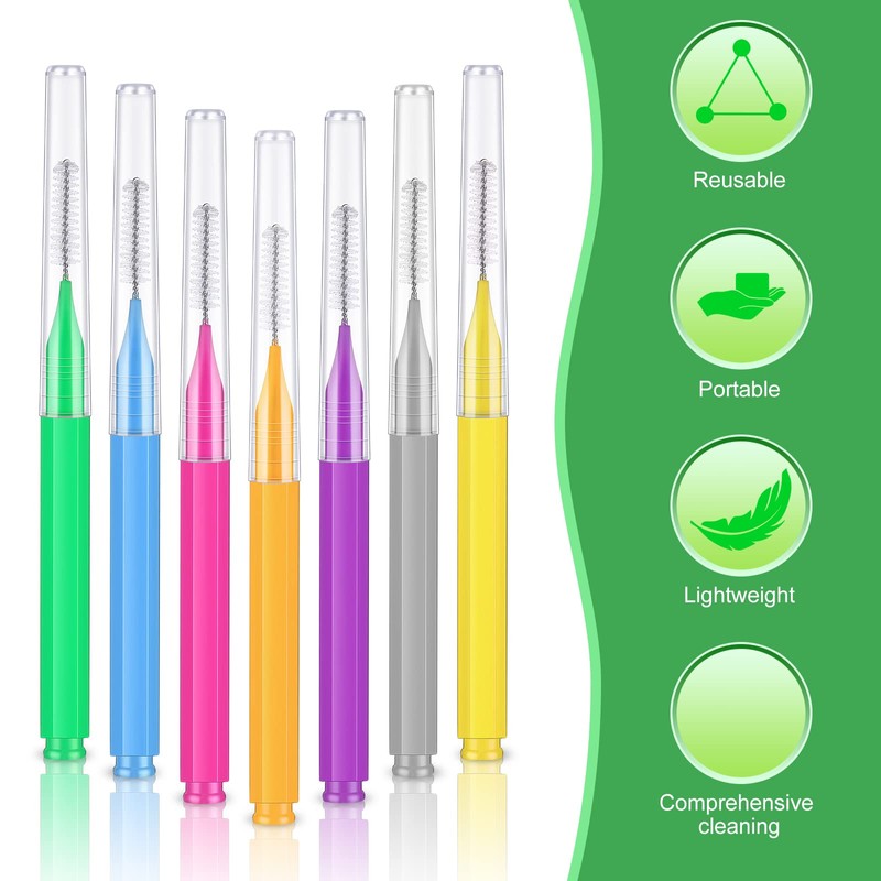 Zopeal 250 Pcs Interdental Brush for Braces Disposable Braces Flossers