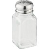 FACKELMANN Pepper / Salt Shaker Glass / Stainless Steel Cap