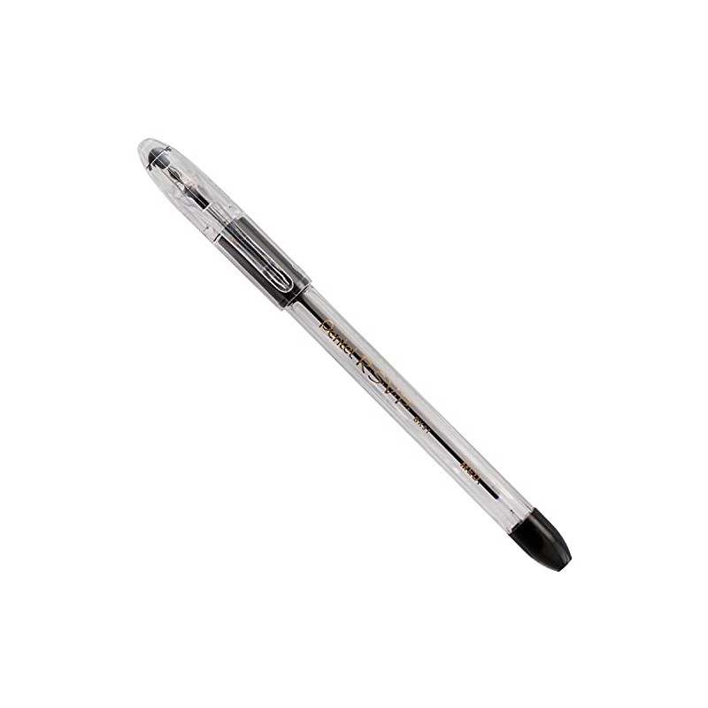 Pentel RSVP Ballpoint Pen, (1.0mm) Medium Line, Black Ink, Pack