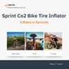 UNICHE Sprint CO2 Bike Tyre Inflator with Push-To-Inflate Design [Silver]