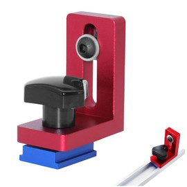 ANFUXT 30 Type Mitre Rail Stop Guide Rail Stop Fixed T-Slot Mitre Rail Stop 30 Type Mitre Rail Stopper Aluminium Alloy Slide Locator, for Woodworking Workbench, T Rails