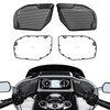 TCT-MOTORPARTS Front Fairing Speaker Grille Mesh Covers Fit For Harley