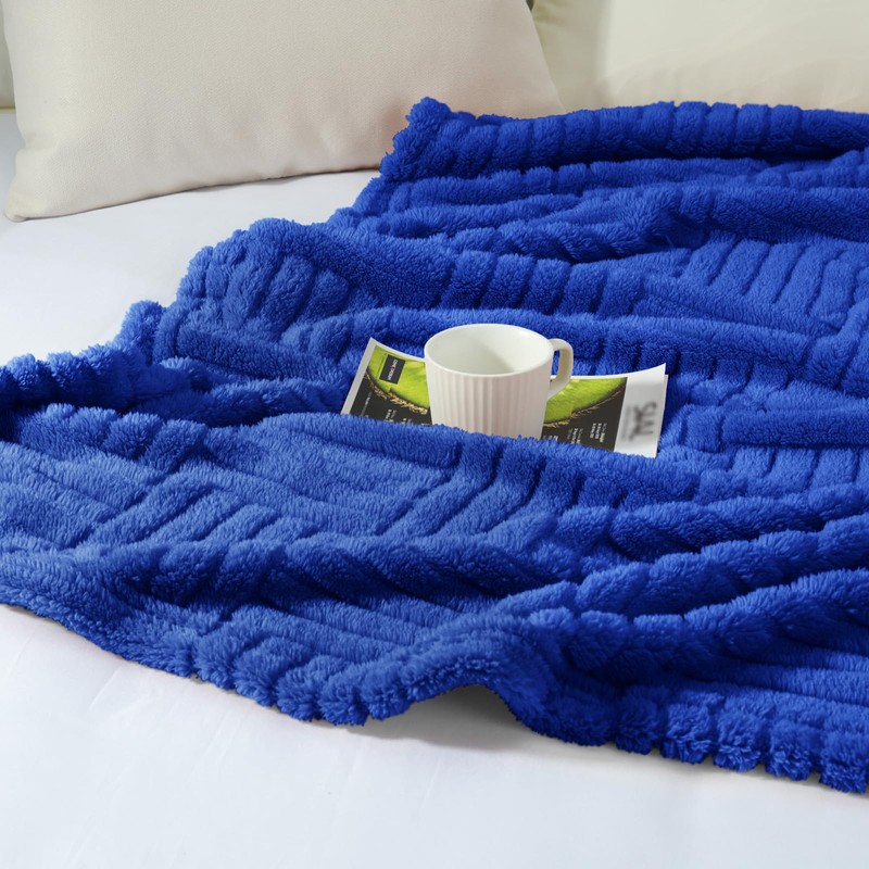 Whale Flotilla Fluffy Fleece Throw Blanket for Couch, Bed, Sofa,