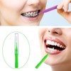 100 piezas de cepillos para limpiador, cepillo interdental, palillo de