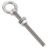 METALLIXITY Shoulder Eye Bolt with Washers & Nuts (M12x140mm) 1Set,