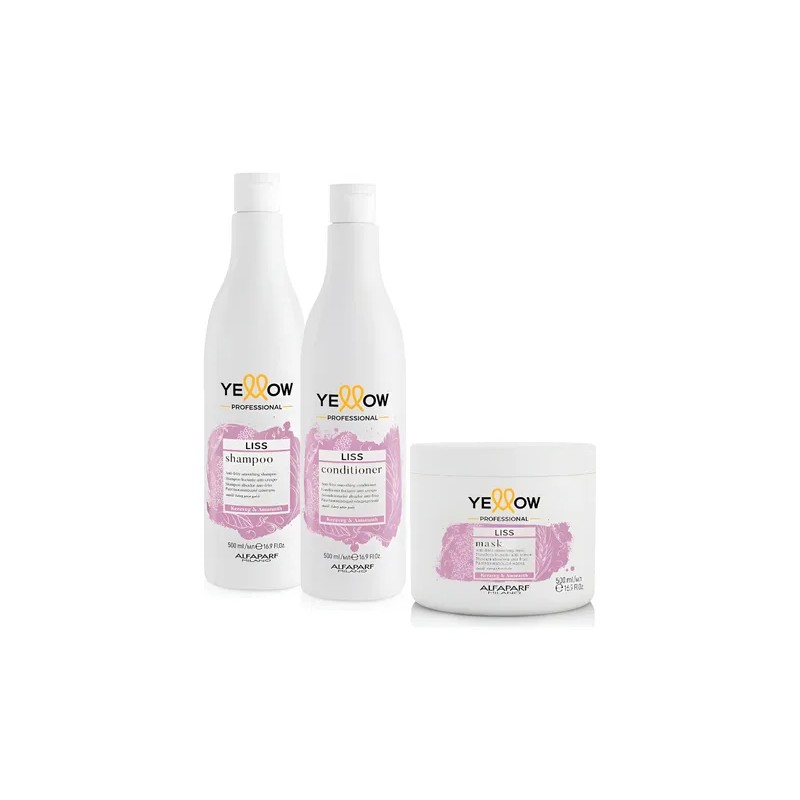 Kit Liss Yellow Shampoo + Acondicionador + Mascarilla