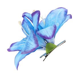 FRCOLOR Hawaiian Flower Hair Clips for Women Versatile Artificial Flower Barrettes Lightweight Summer Hair Accessories for Comfortable and Multifunctional Floral Hairpin Blue