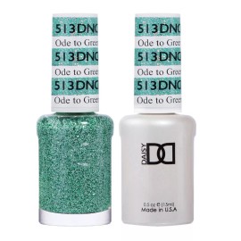 DND Match UV Gel + Nail Polish #513 Ode To Green
